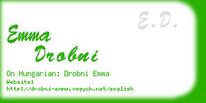 emma drobni business card